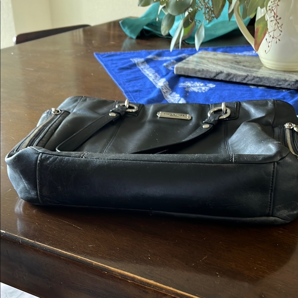 Coach Black Leather Bag - Picture 9 of 12